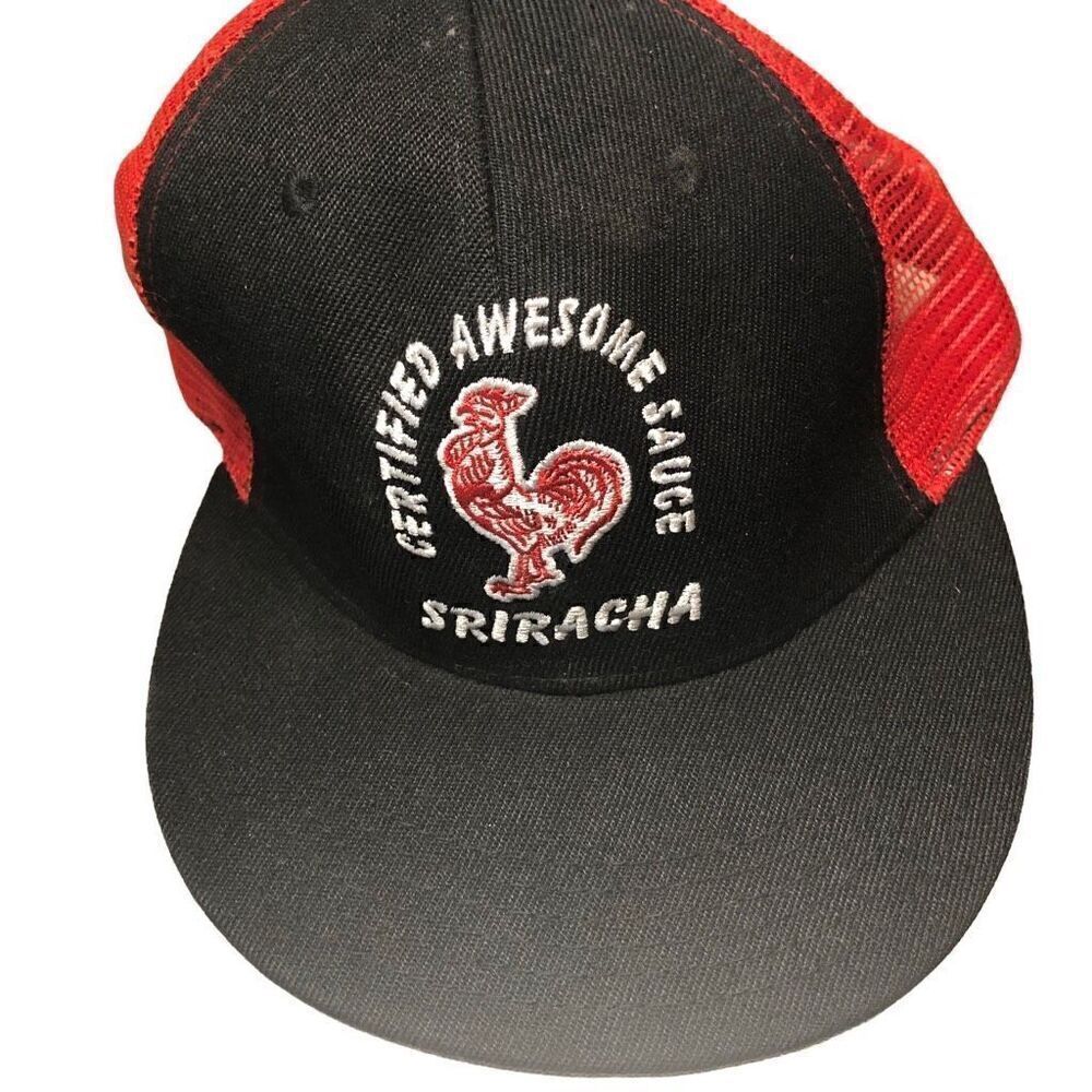 Sriracha Certified Awesome Sauce Mesh Snapback Truckers Hat